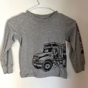 Carhartt Gray Long Sleeve Boys Truck Tee